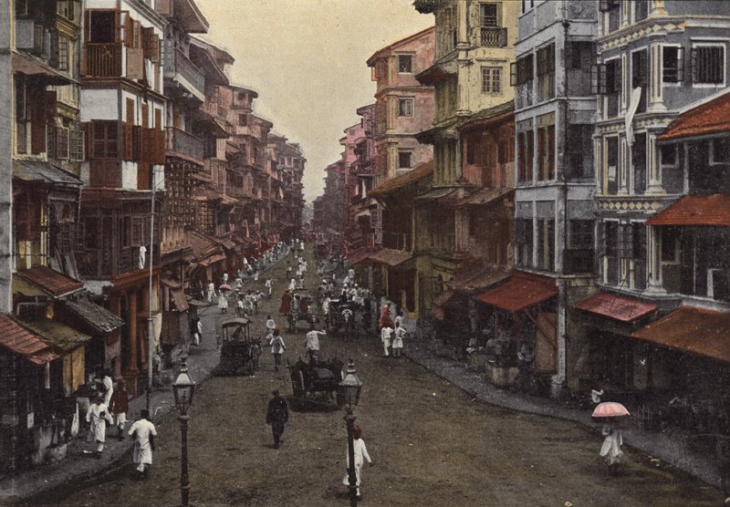 Bombay, en gata i fästningen av European Photographer