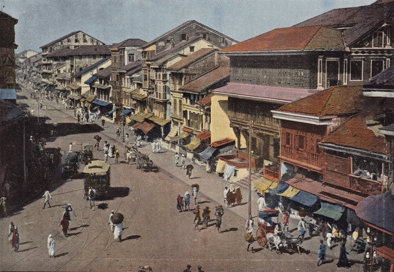 Bombay, en gata i den vita staden av European Photographer