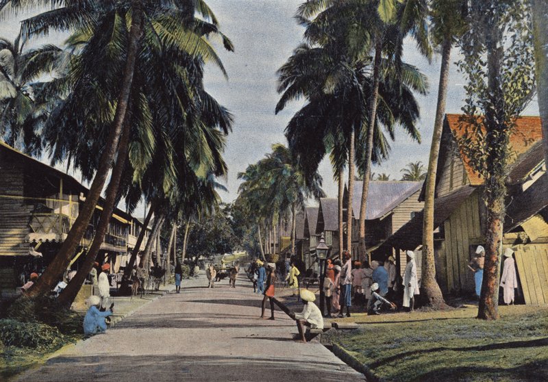 Andamanöarna, Bazaargatan I Port Blair av European Photographer