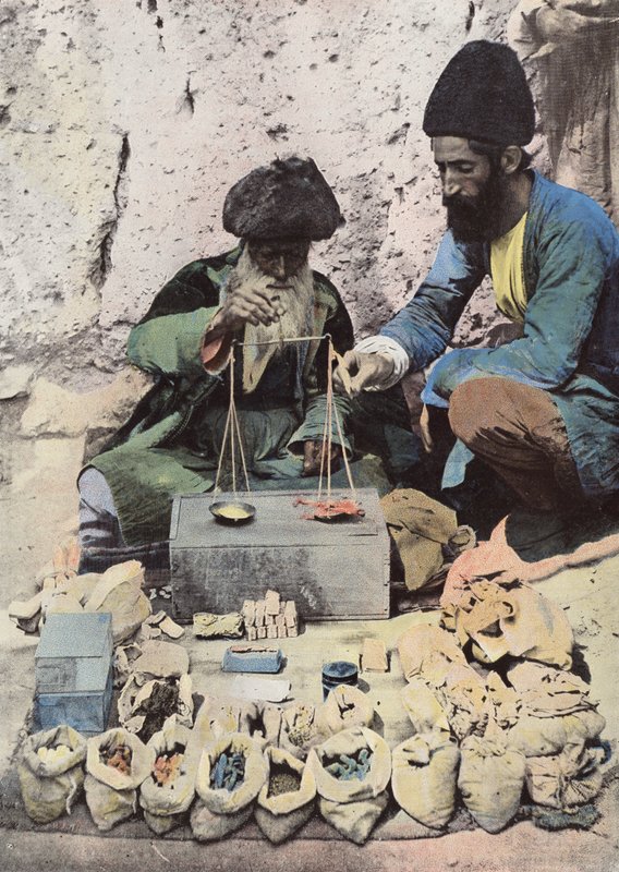 Teheran, drogist livsmedelsaffär på det kungliga torget av European Photographer