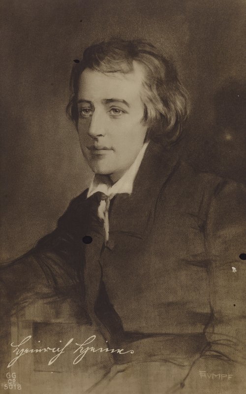 Heinrich Heine, tysk poet och essäist, c1820 av European School