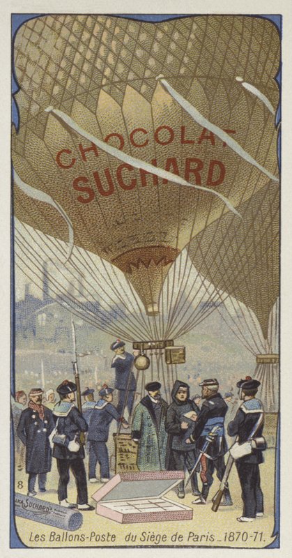 Postballong vid belägringen av Paris, fransk-preussiska kriget, 1870-1871 av European School
