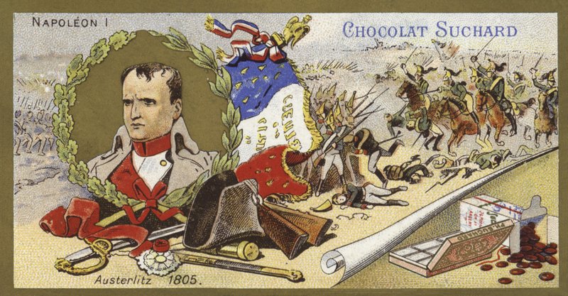 Napoleon Bonaparte och slaget vid Austerlitz, Österrike, 1805 av European School