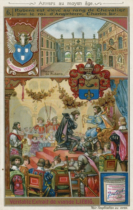 Peter Paul Rubens erhöll riddare av kung Karl I av England, 1630 av European School
