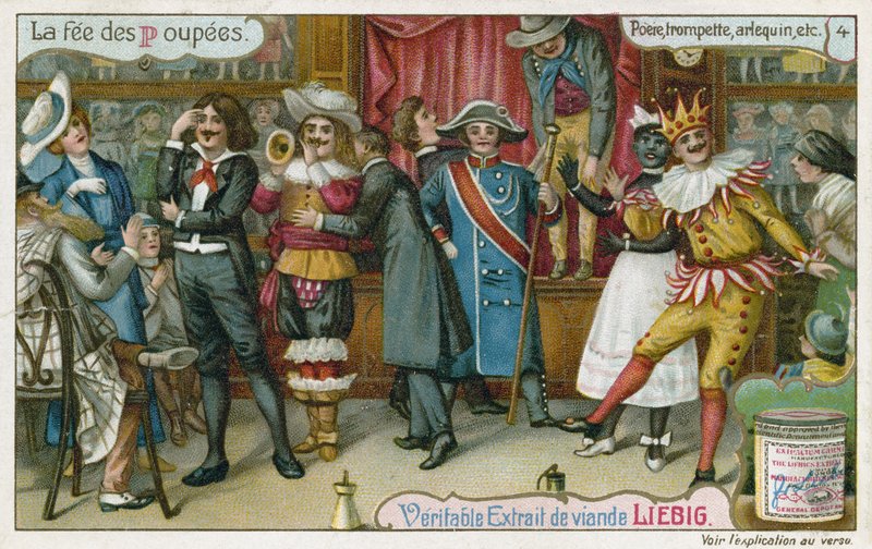 Poet, trumpetare; Harlekin, etc av European School