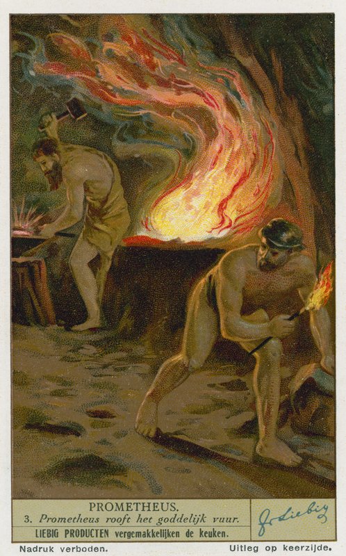 Prometheus stjäl eld från gudarna av European School