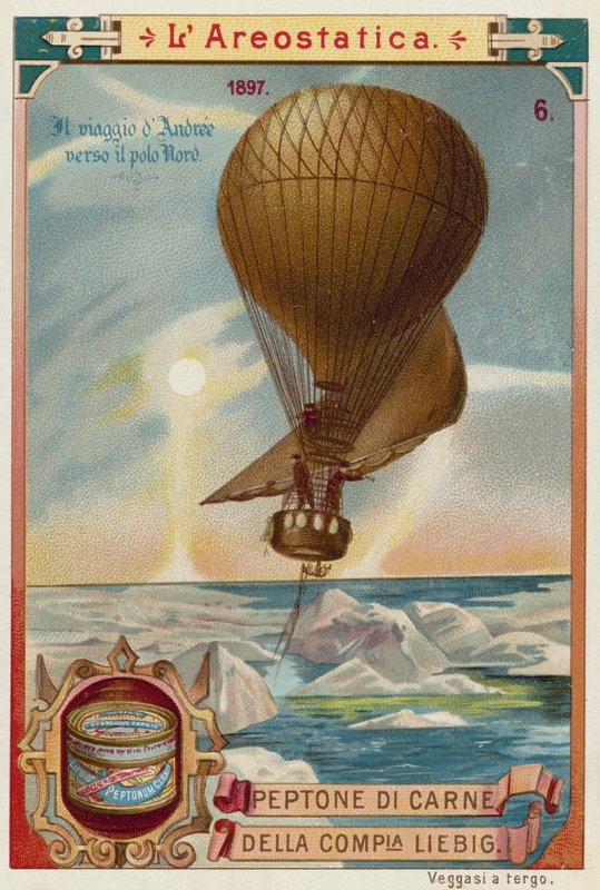 Salomon August Andrees försökte flyga till Nordpolen med ballong, 1897 av European School