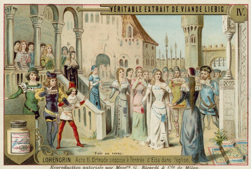 Scen från Richard Wagners opera Lohengrin av European School