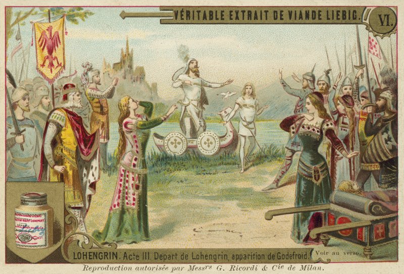 Scen från Richard Wagners opera Lohengrin av European School