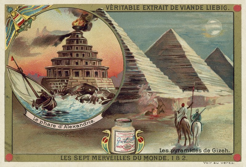 Fyren i Alexandria och pyramiderna i Giza, Egypten av European School