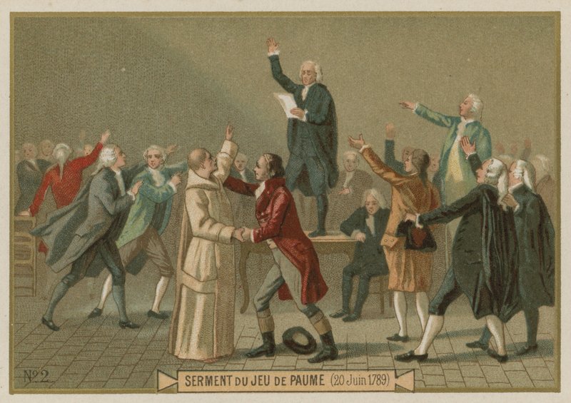 Tennisbanans ed, franska revolutionen, 20 juni 1789 av European School