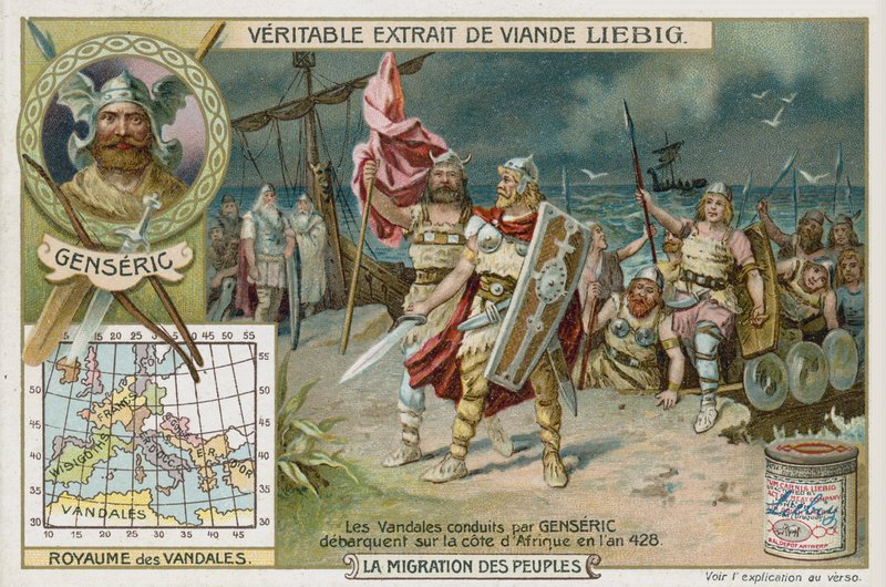 Vandalerna ledda av Genseric landar på Afrikas kust, 428 av European School