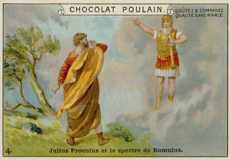 Uppenbarelsen av Romulus för Julius Proculus av European School