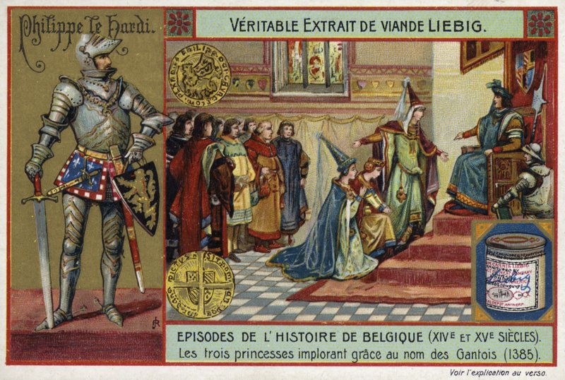De tre prinsessorna vädjar om nåd för folket i Gent, 1385 av European School