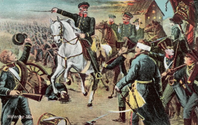 Waterloo 1815, marskalk Blucher i slaget vid Waterloo av European School