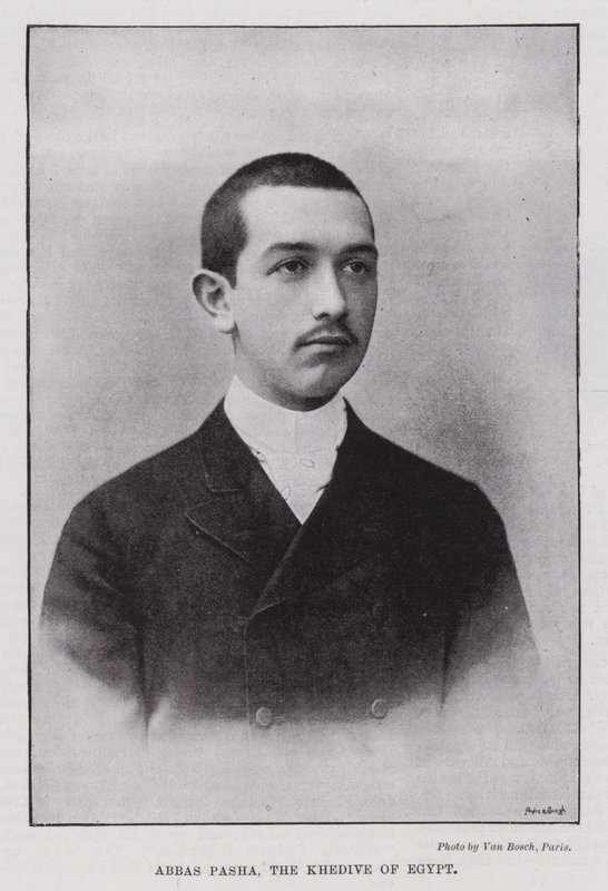 Abbas Pasha, Khedive i Egypten (s/v foto) av European Photographer