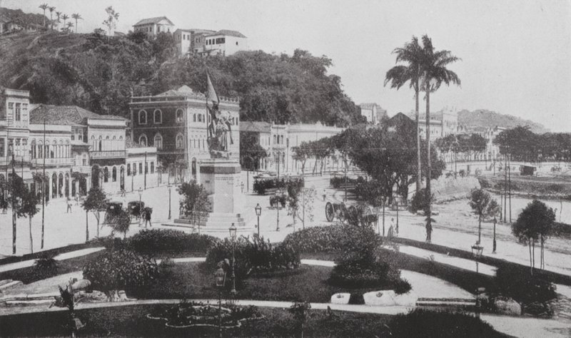 Brasilien: Praca Cabral, Rio (svartvitt foto) av European Photographer