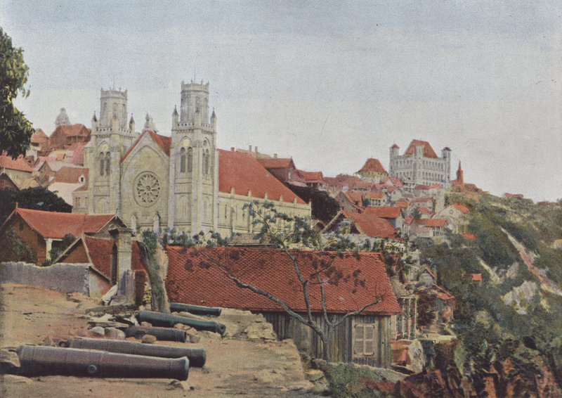 Katolska katedralen och drottningens palats av European Photographer