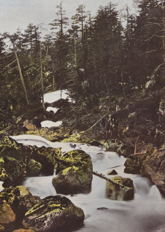 Cauterets, övre nedgången av den spanska bron av European Photographer