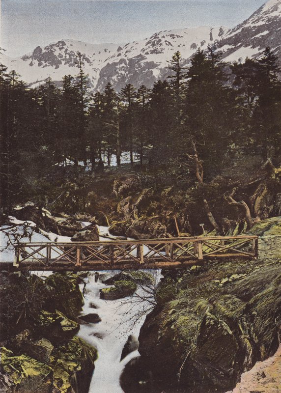 Cauterets, bron över Spanien av European Photographer