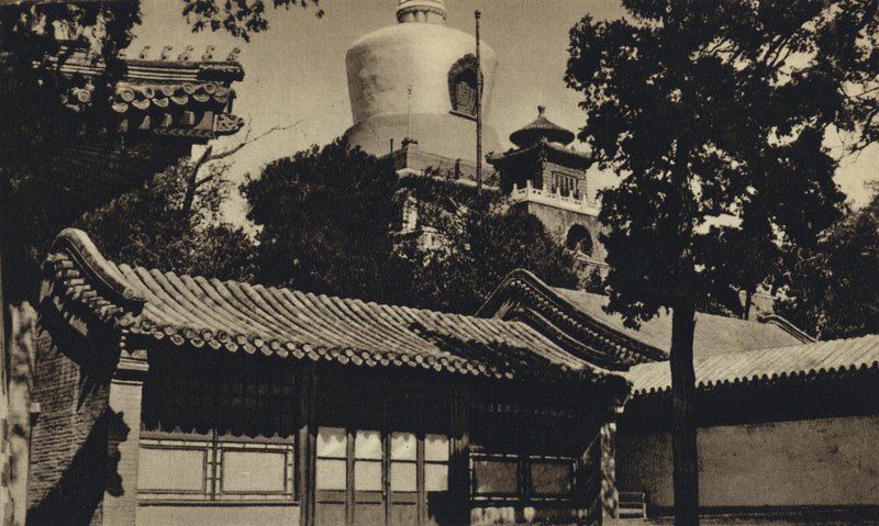 Kina, Peking, Flaskpagoden (svartvitt foto) av European Photographer