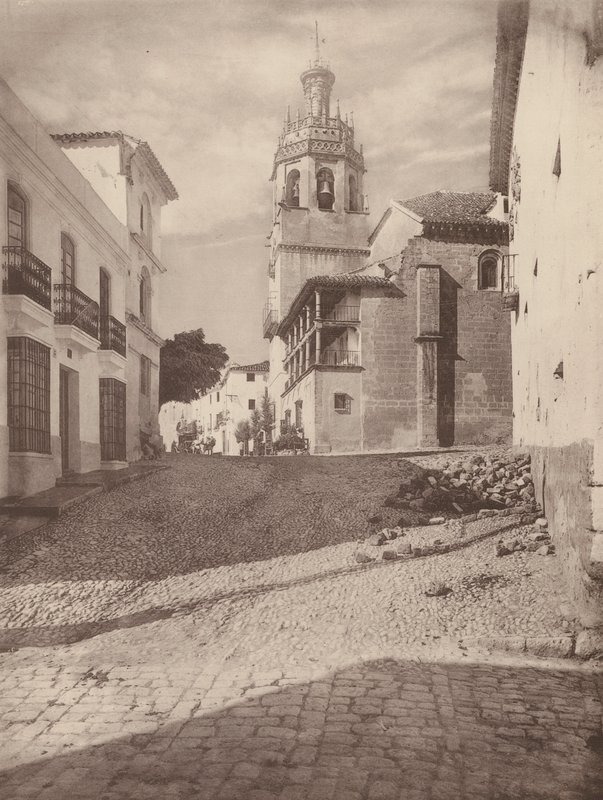Kyrkan Santa Maria la Mayor, A Ronda (svartvitt foto) av European Photographer