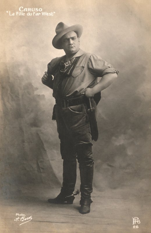 Enrico Caruso i Puccinis La Fanciulla Del West (s/v foto) av European Photographer