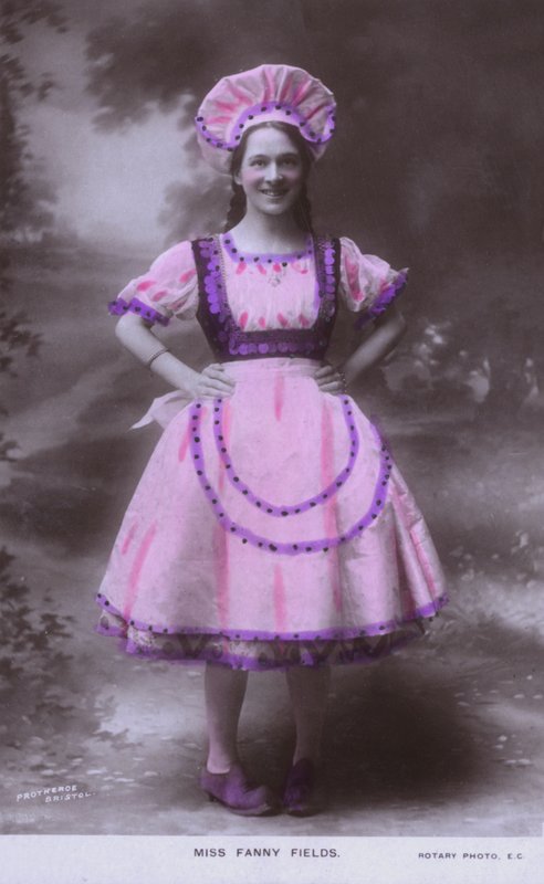 Fanny Fields, amerikansk teaterskådespelerska (färgad bild) av European Photographer