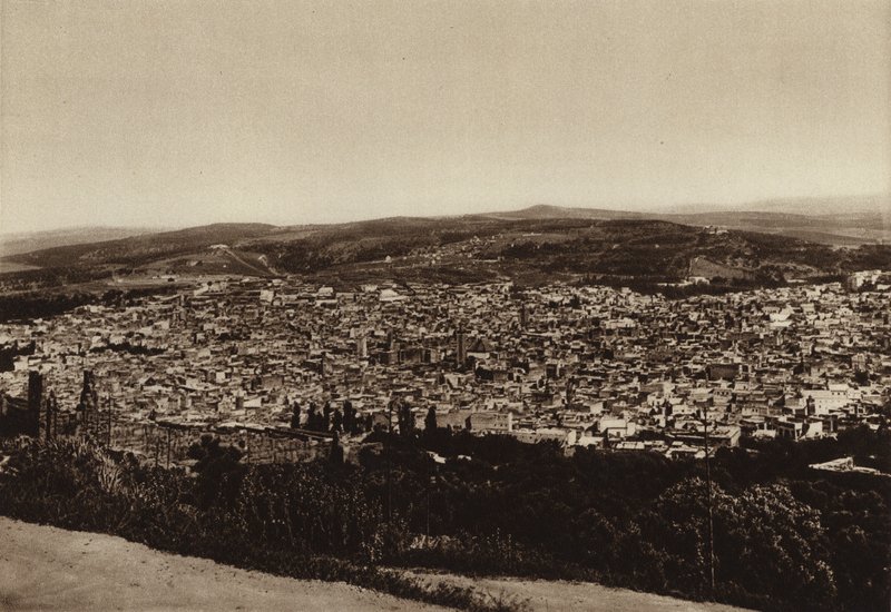 Fez, Allmän vy (svartvitt foto) av European Photographer