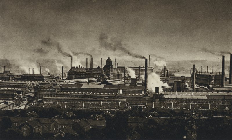 Tyskland, Krupp stålverk (s/v foto) av European Photographer