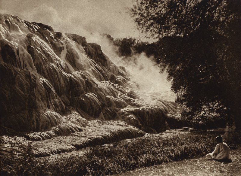 Hammam Meskoutin, De heta källorna (svartvitt foto) av European Photographer