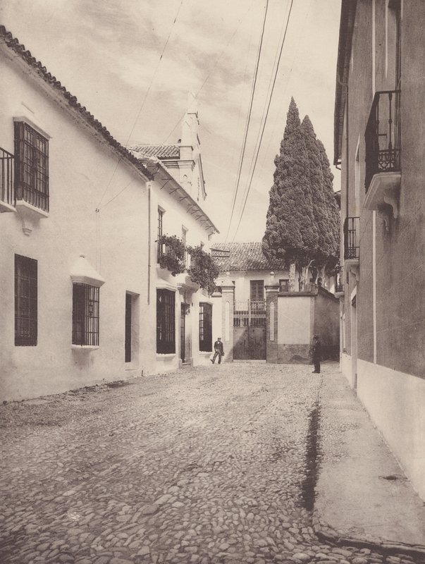 Föräldralösa hus i Calle de Gameros, Ronda (svartvitt foto) av European Photographer