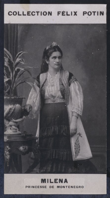 Milena, prinsessan av Montenegro (1847) (s/v foto) av European Photographer