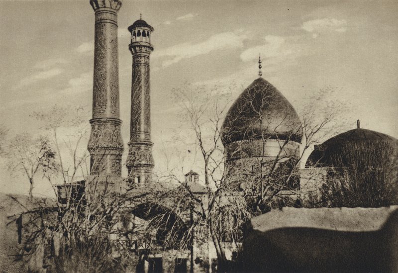 Persien, Teheran, Abdoll Asims grav (svartvitt foto) av European Photographer