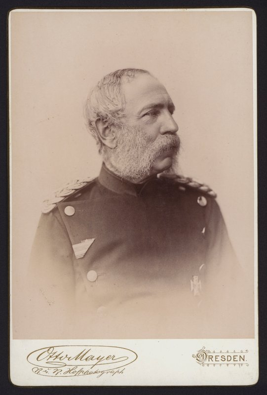 Porträtt, Albert, kung av Sachsen (svartvitt foto) av European Photographer