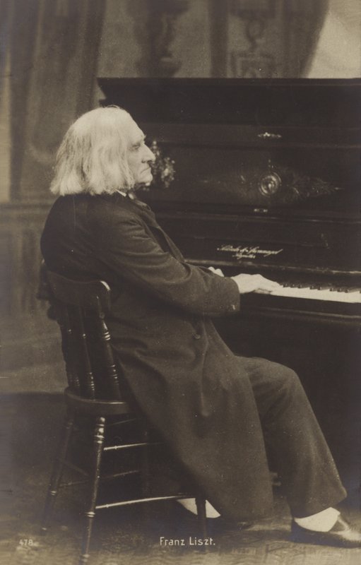 Porträtt av Franz Liszt av European Photographer