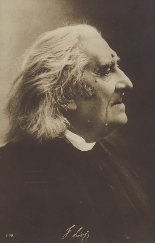 Porträtt av Franz Liszt av European Photographer