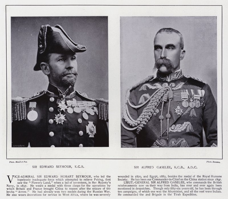 Sir Edward Seymour, Sir Alfred Gaselee (s/v foto) av European Photographer