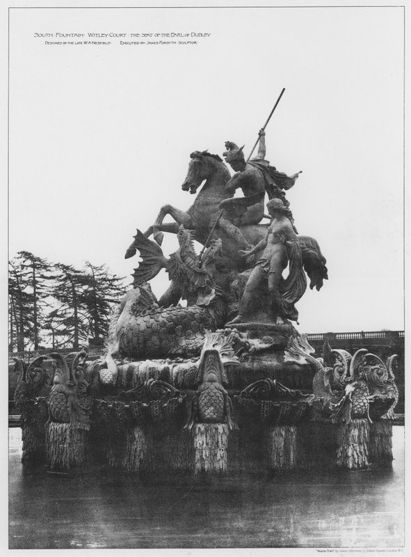 South Fountain, Witley Court, sätet för Earl of Dudley (s/v foto) av European Photographer