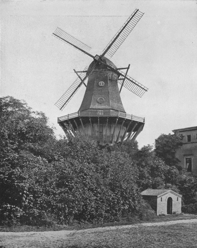 Den berömda väderkvarnen i Potsdam (s/v foto) av European Photographer