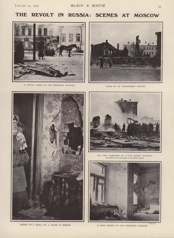Revolten i Ryssland: Scener i Moskva av European Photographer
