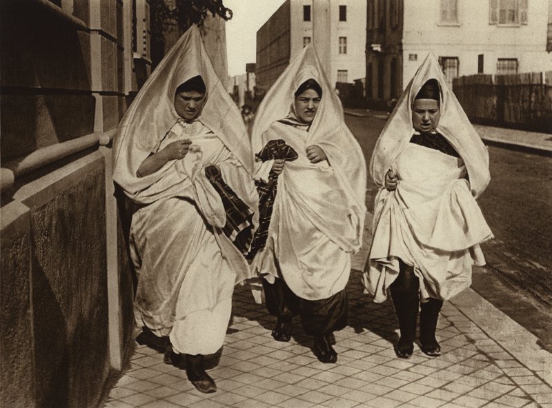 Tunis, judiska kvinnor (svartvitt foto) av European Photographer