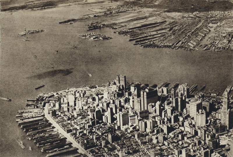 Förenta staterna, New York, hjärtat av Manhattan (svartvitt foto) av European Photographer