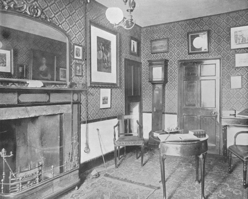 Washington Irvings rum i Red Horse Hotel, Stratford-on-Avon, England (s/v foto) av European Photographer