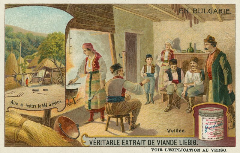 En valvaka och vetetröskningen i Secke av European School