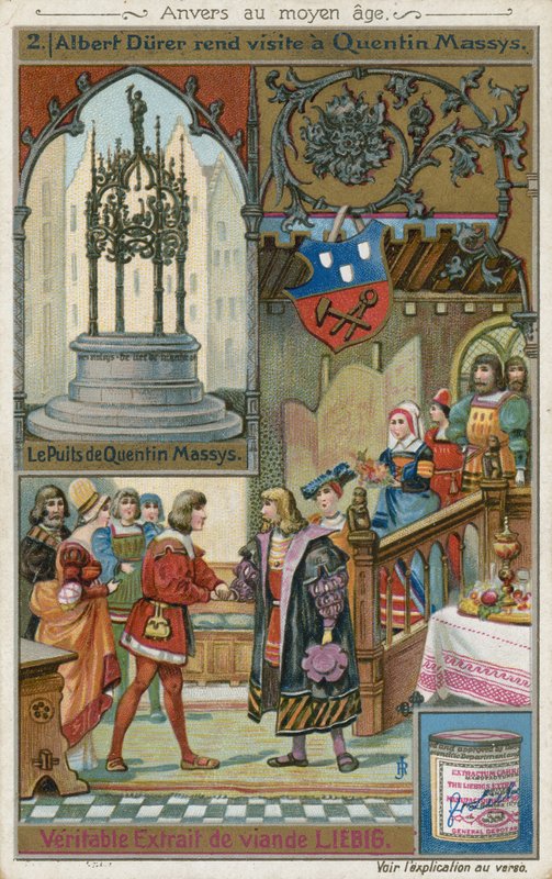 Albrecht Durer på besök hos Quentin Matsys, 1520 av European School