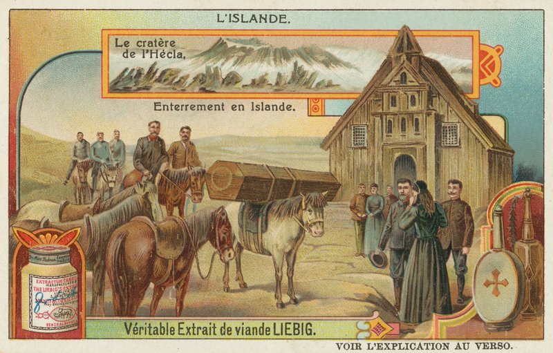 En isländsk begravning och Hekla-vulkanens krater av European School