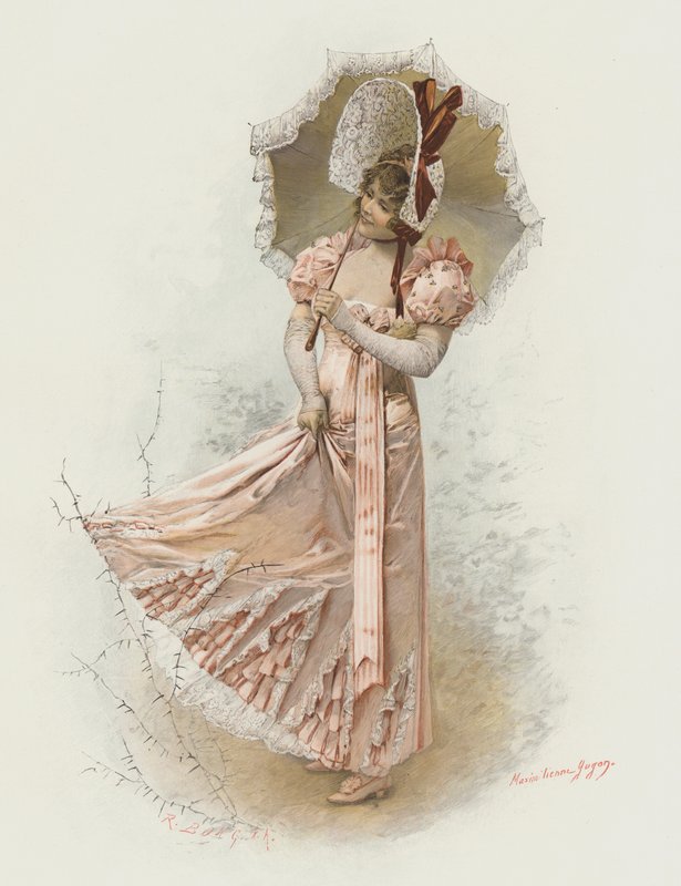 Ett hinder (litho i färg) av European School