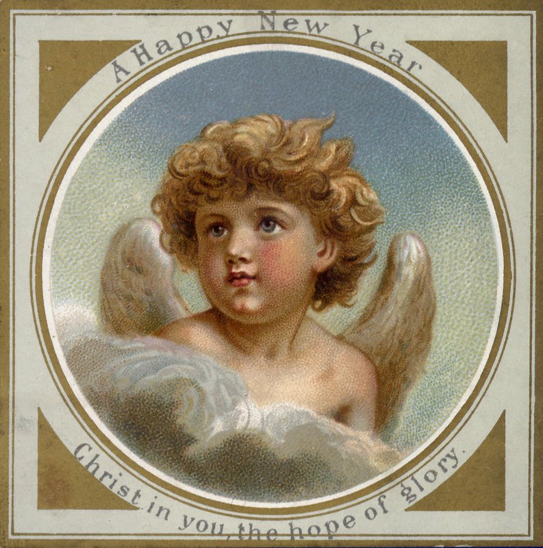 Ängel (chromolitho) av European School