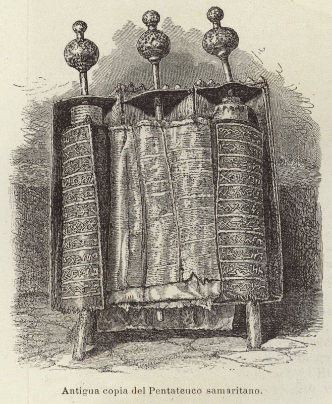 Gammal kopia av Samaritan Pentateuch av European School